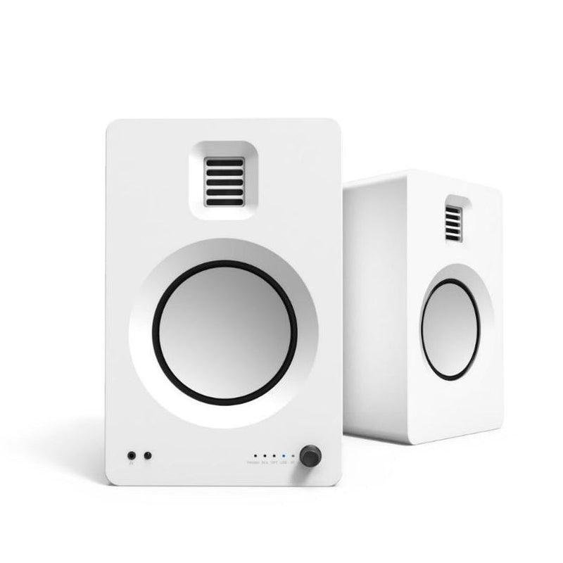 Kanto TUK Premium Powered Bookshelf Bluetooth Speakers Matte White