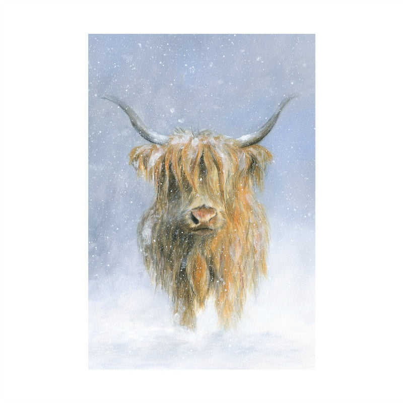 David Pooley Art Winter Highland A3 Print