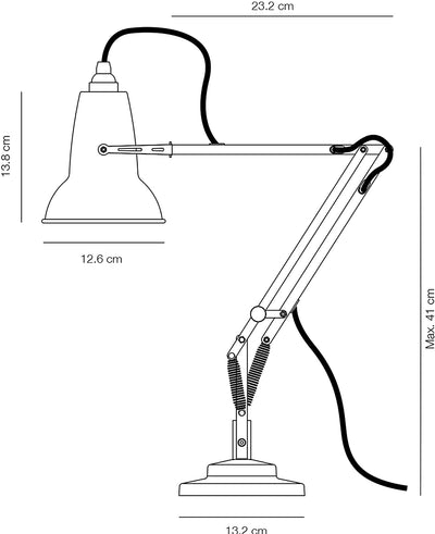 Anglepoise Original 1227™ Mini Desk Lamp (Jet Black)