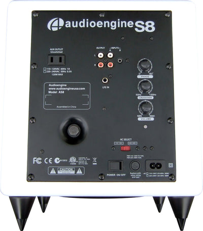 Audioengine S8 Powered Subwoofer (Hi-Gloss White)