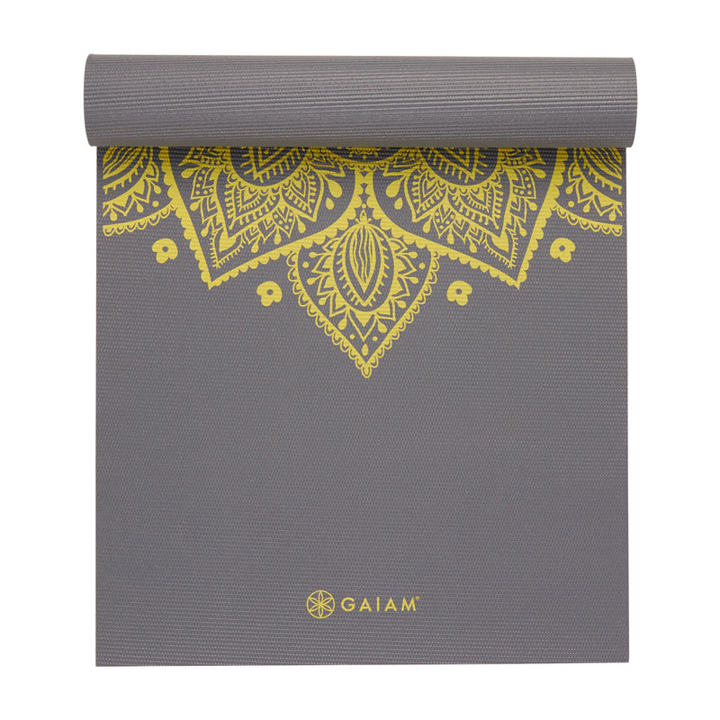 Gaiam Yoga Mat 6mm Citron Sundial