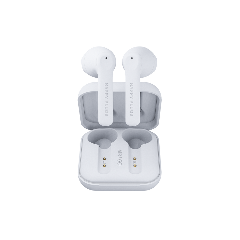 Happy Plugs Air 1 Go True Wireless Headphones (White)