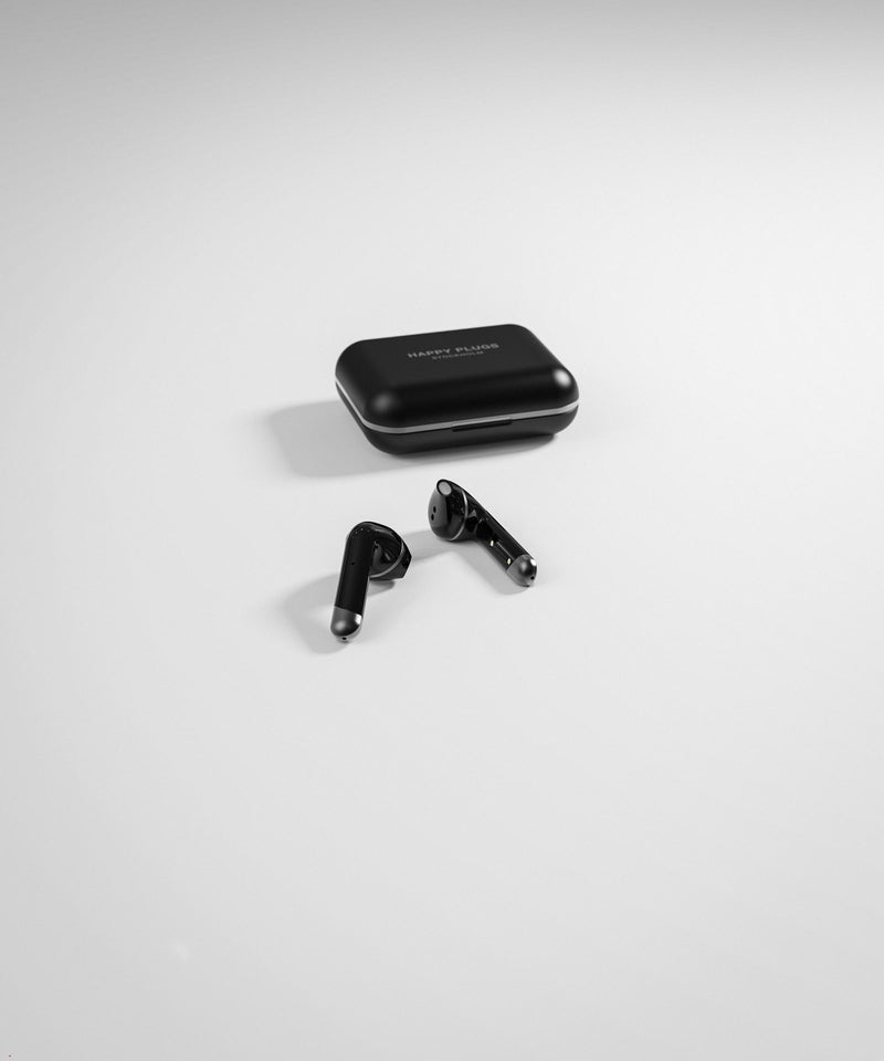 Happy Plugs Air 1 Plus True Wireless Earbuds (Black)