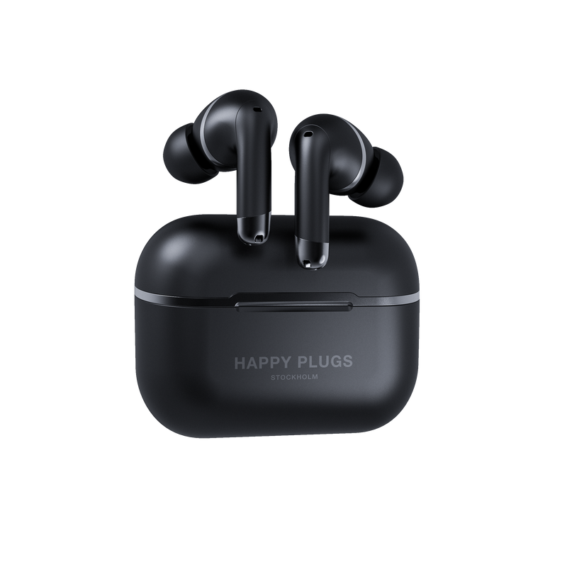Happy Plugs Air 1 ANC True Wireless Headphones (Black)