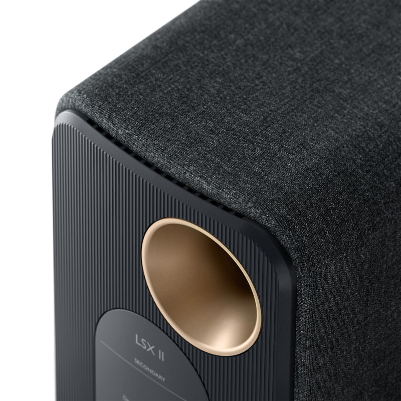 KEF LSX II Wireless HiFi Speakers Carbon Black