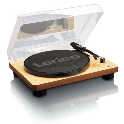 Lenco LS-50 Turntable With Built-In Speakers (Wood)