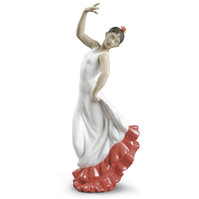 Nao by Lladró Spanish Art White and Red Porcelain Figurine