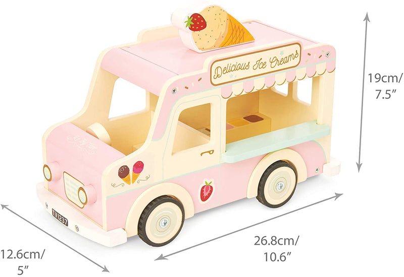Le Toy Van Wooden Dolls House Ice Cream Van 3 years+