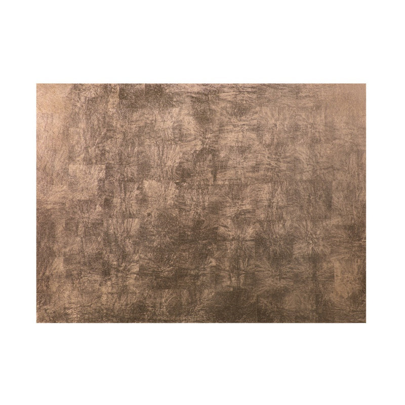 Posh Trading Company Serving Mat/Grand Placemat Silver Leaf in Taupe