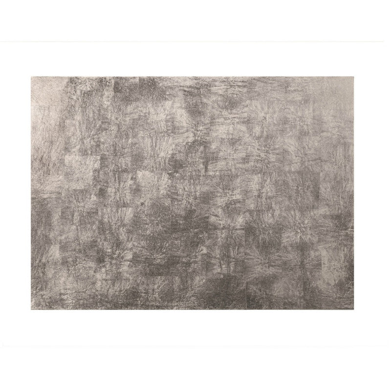 Posh Trading Company Serving Mat/Grand Placemat Silver Leaf in Silver