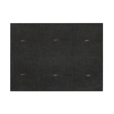 Posh Trading Company Serving Mat/Grand Placemat in Faux Shagreen Chocolate