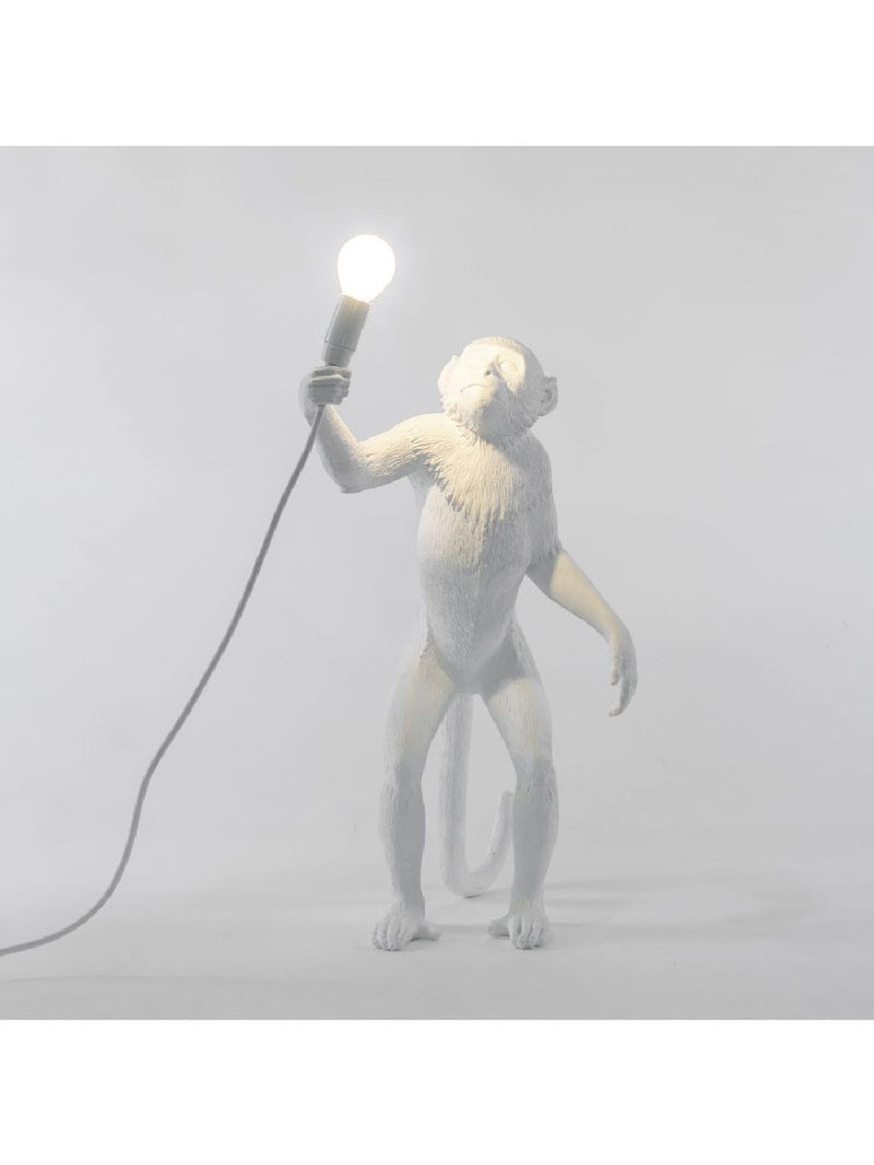 Seletti Monkey Lamp Standing (White)