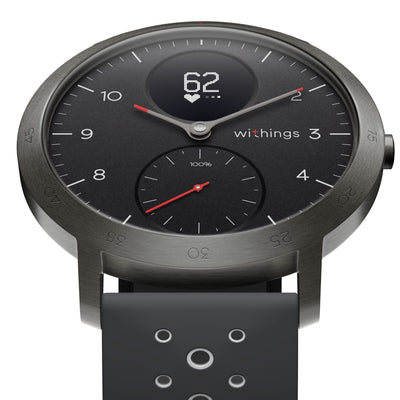 Withings Steel HR Sport Multi-Sport Hybrid Smartwatch 40mm (Black)