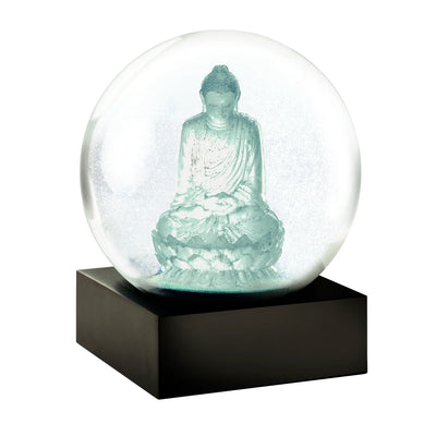 CoolSnowGlobes Crystal Buddha Snow Globe