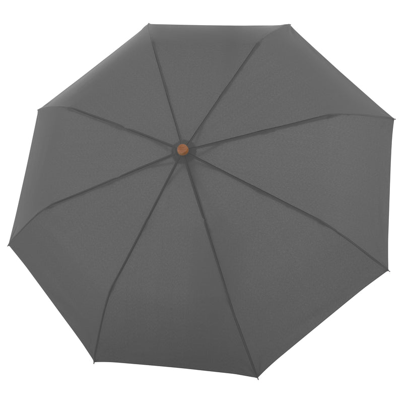 Doppler Nature Long Automatic Sustainable Stick Umbrella - Slate Grey