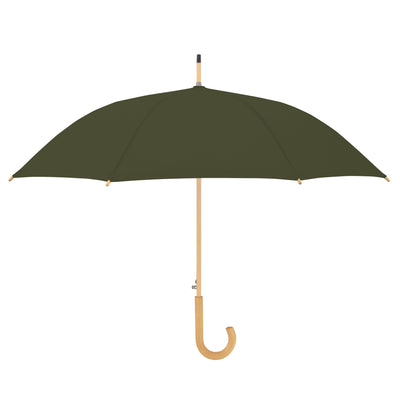 Doppler Nature Long Automatic Sustainable Stick Umbrella - Deep Olive
