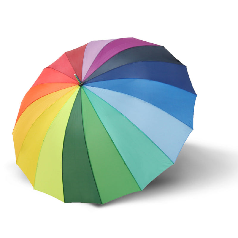 Doppler Derby Hit Long Golf Stick Umbrella Rainbow