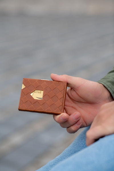 Exentri Tri-Fold Wallet - Chess Sand