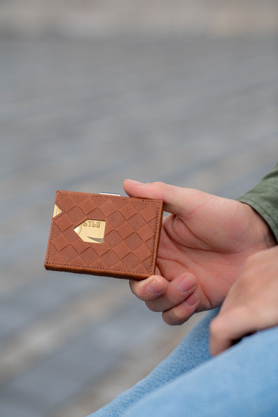 Exentri Tri-Fold Wallet - Chess Sand