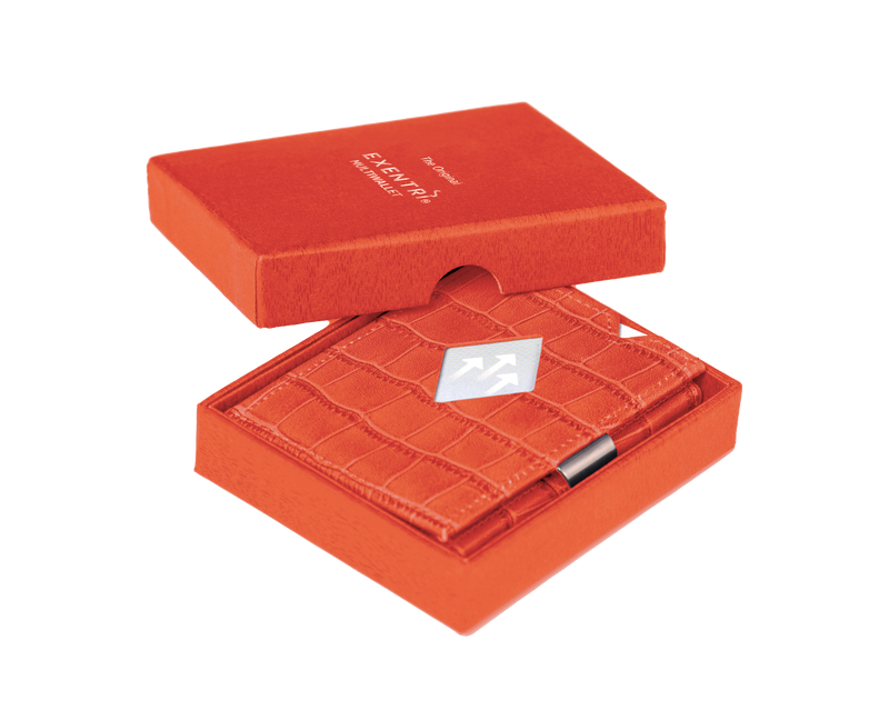 Exentri Tri-Fold Multiwallet - Caiman Orange