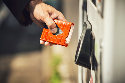 Exentri Tri-Fold Multiwallet - Caiman Orange