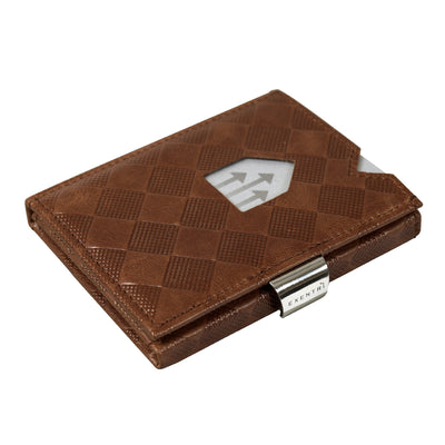 Exentri Tri-Fold Wallet - Hazelnut Chess