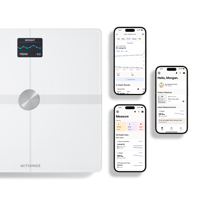 Withings Body Smart Advanced Body Composition Wi-Fi Scale White