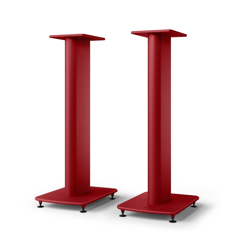 KEF S2 Speaker Floor Stand Pair (Special Edition Crimson Red)