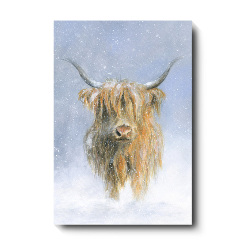 David Pooley Art Winter Highland Canvas 61 x 41cm