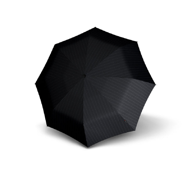 Knirps T.200 Medium Duomatic Folding Umbrella - Prints Stripe Black