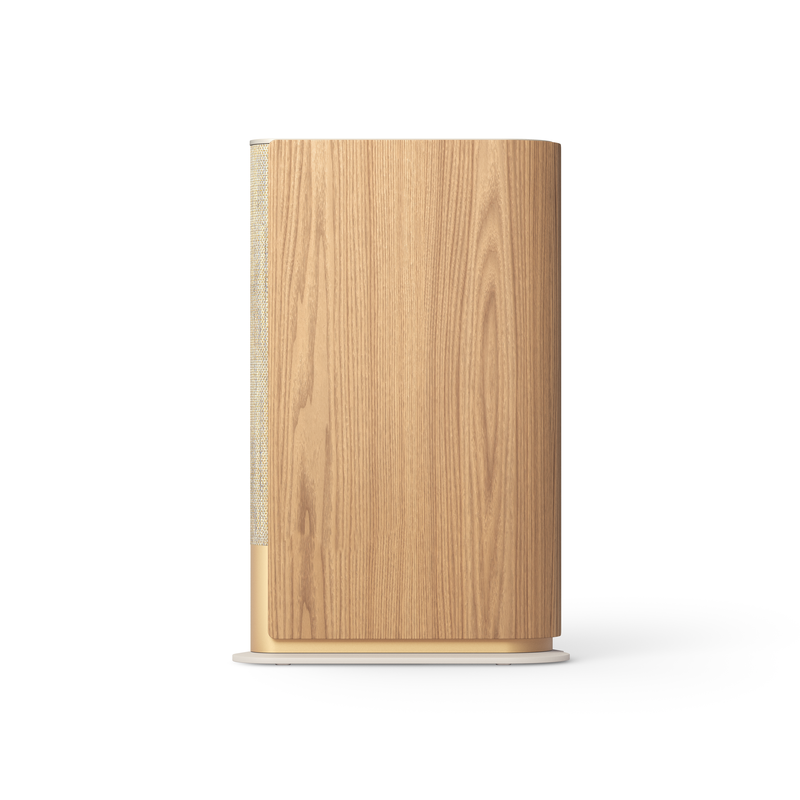Bang & Olufsen Beosound Emerge Compact Wi-Fi Speaker Gold Tone and Light Oak
