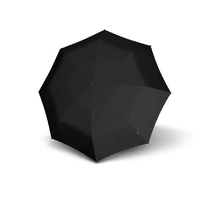 Knirps T.260 Medium Duomatic Folding Umbrella with Hook Handle - Black
