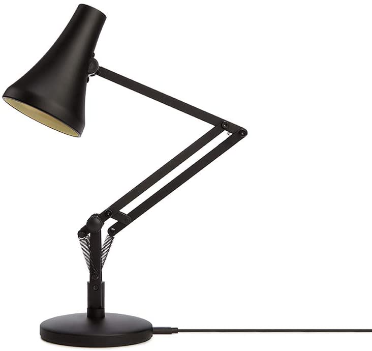 Anglepoise 90 Mini Mini Desk Lamp (Black Carbon & Black)
