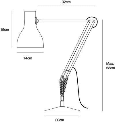 Anglepoise Type 75™ Desk Lamp (Jet Black)