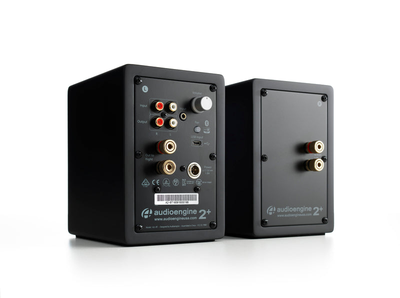 Audioengine A2+ Wireless Bluetooth Powered Speakers (Satin Black)
