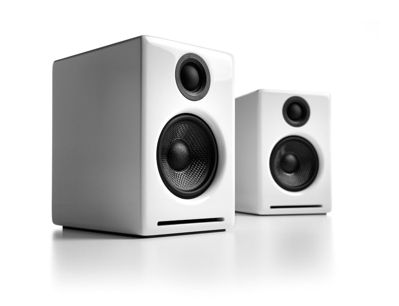 Audioengine A2+ Wireless Bluetooth Powered Speakers (Hi-Gloss White)