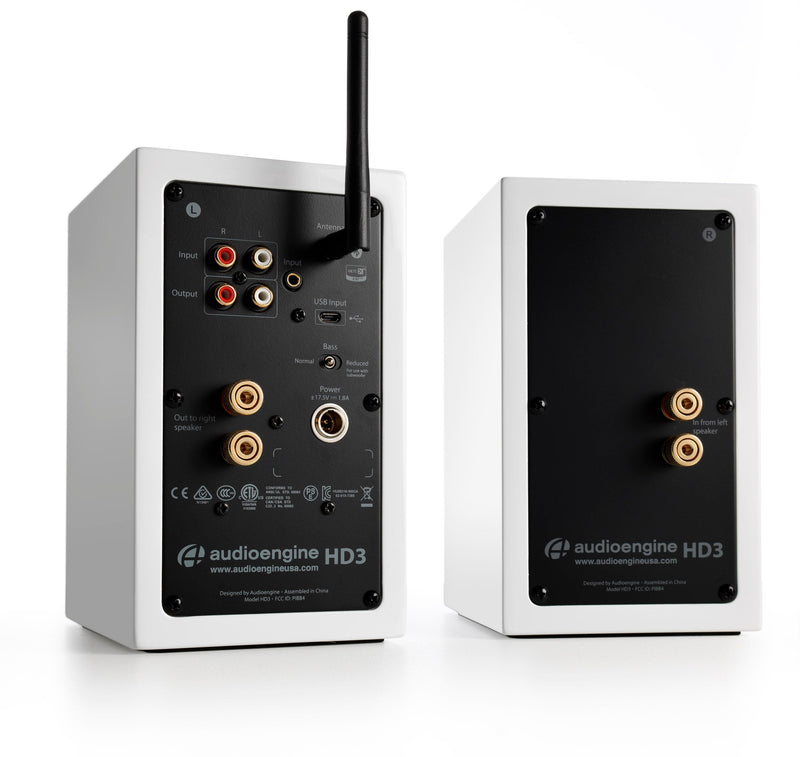 Audioengine HD3 Wireless Bluetooth Powered Speakers (Hi-Gloss White)