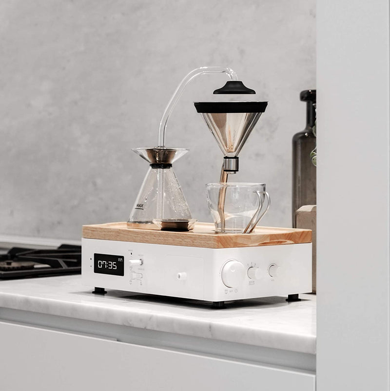 Barisieur Coffee Machine Alarm Clock (White)