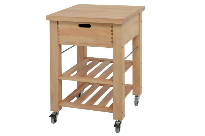 Eddingtons Lambourn Contemporary Single Drawer Wooden Trolley 60cm (Deliv. up to 28-day)