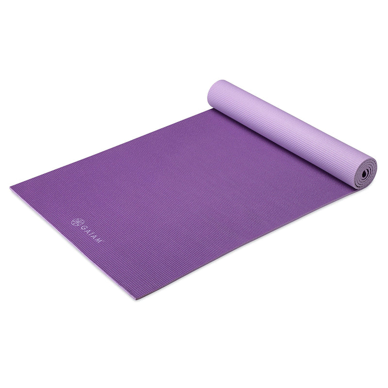 Gaiam 2-Colour Reversible Yoga Mat 6mm Plum Jam