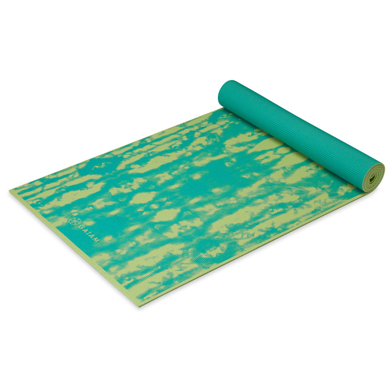 Gaiam Reversible Yoga Mat 6mm Turquoise Lotus – Burton Blake