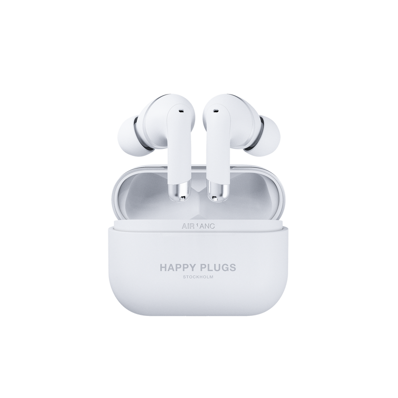Happy Plugs Air 1 ANC True Wireless Headphones (White)