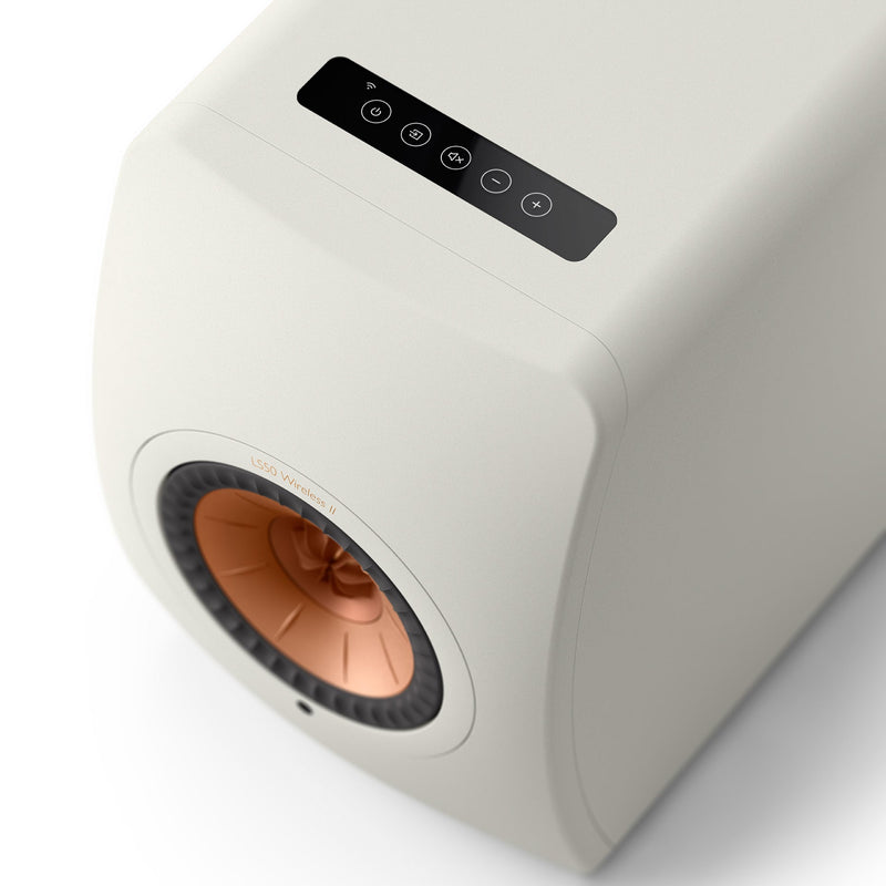 KEF LS50 Wireless II Speakers (Mineral White)