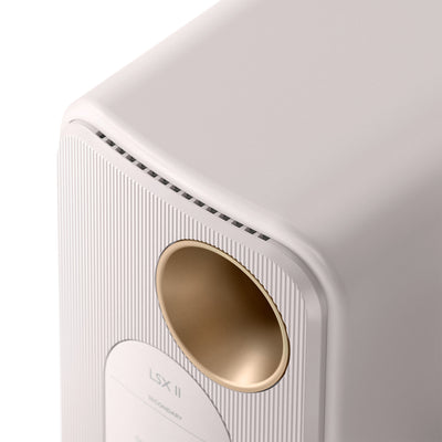 KEF LSX II Wireless HiFi Speakers Mineral White