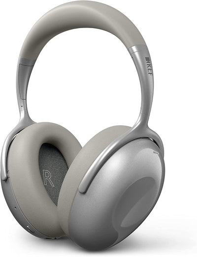 KEF Mu7 Noise Cancelling Wireless Headphones Silver Grey