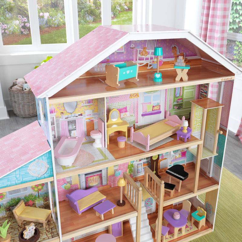 KidKraft Grand View Mansion Wooden Dolls House 3 years+