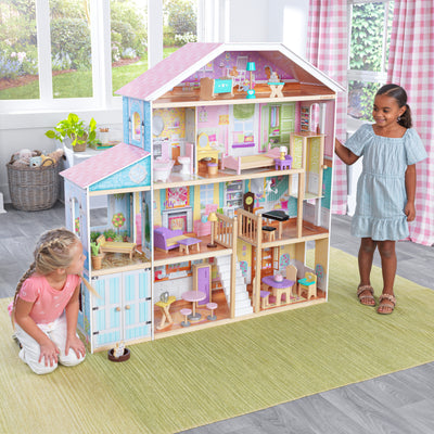 KidKraft Grand View Mansion Wooden Dolls House 3 years+