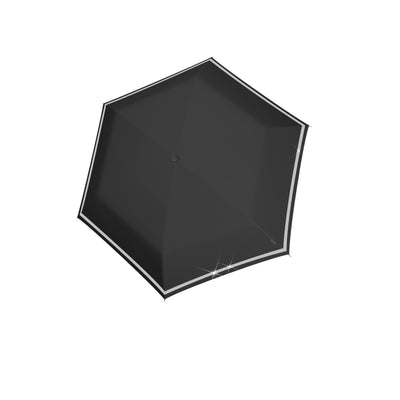 Knirps C.050 Rookie Manual Folding Reflective Umbrella - Black