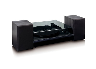 Lenco LS-300 Turntable With Speakers (Black)