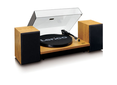 Lenco LS-300 Turntable With Speakers (Wood)